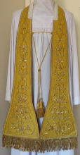 Gold Preaching Stole